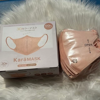 KARA 3D หน้ากากอนามัยผู้ใหญ่ หนา4ชั้น หายใจสะดวก สายหูยืดหยุ่นได้ไม่รั้งหู 1กล่อง30ชิ้น สินค้าพร้อมส่ง