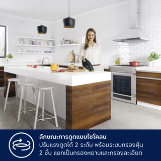 Electrolux เครื่องดูดฝุ่นไร้สาย ชนิดมือถือ 18V Rapido รุ่น ZB6218STM