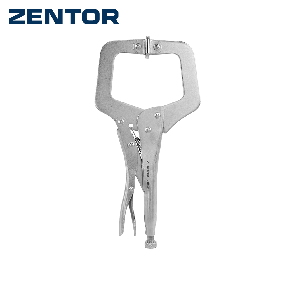 Zentor คีม คีมล็อกตัวซี คีมล็อกสแตนเลส 11 นิ้ว แข็งแรง ทนทาน ล็อกเร็ว หนาแน่น C-Clamp Locking Pliers