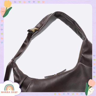 พร้อมส่ง🔥ของแท้ GU Cocoon Shoulder Bag กระเป๋าสะพายข้าง ผ้าไนลอน หนังเทียม ขนาดใหญ่ใส่ A4 ได้