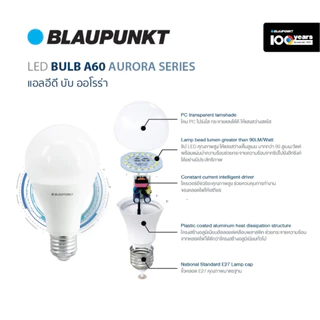 🇹🇭ส่งทันที BLAUPUNKT หลอดไฟมาตรฐานเยอรมัน รับประกัน 2 ปี 5W 7W 9W 11W 13W 15W 20W แสงขาว แสงวอร์ม LED BULB