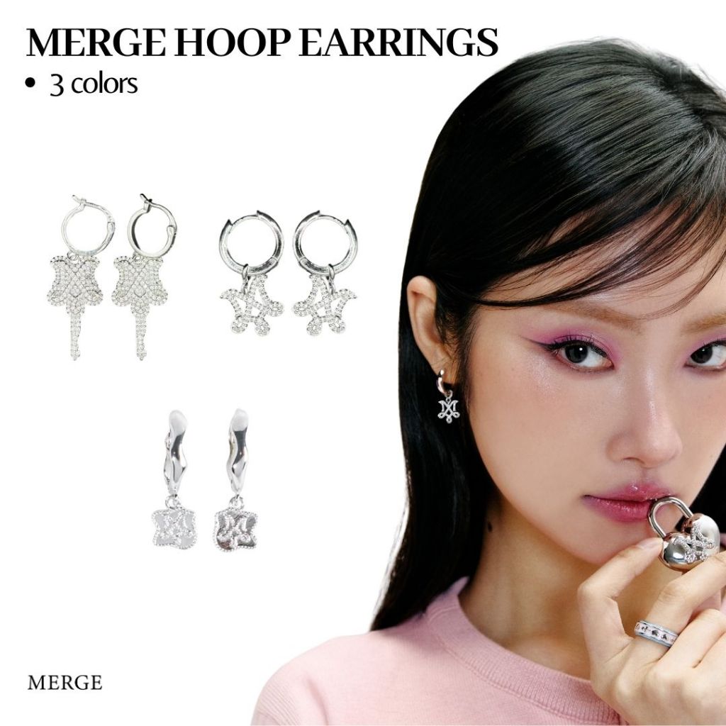 Merge Official - Merge Hoop Earrings (พร้อมส่ง)