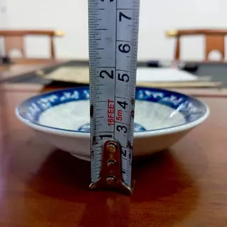 ถ้วยเซรามิก 4 นิ้ว ถ้วยน้ำจิ้ม ถ้วยลายคราม ทำจากเซรามิกเนื้อดี เข้าไมโครเวฟได้