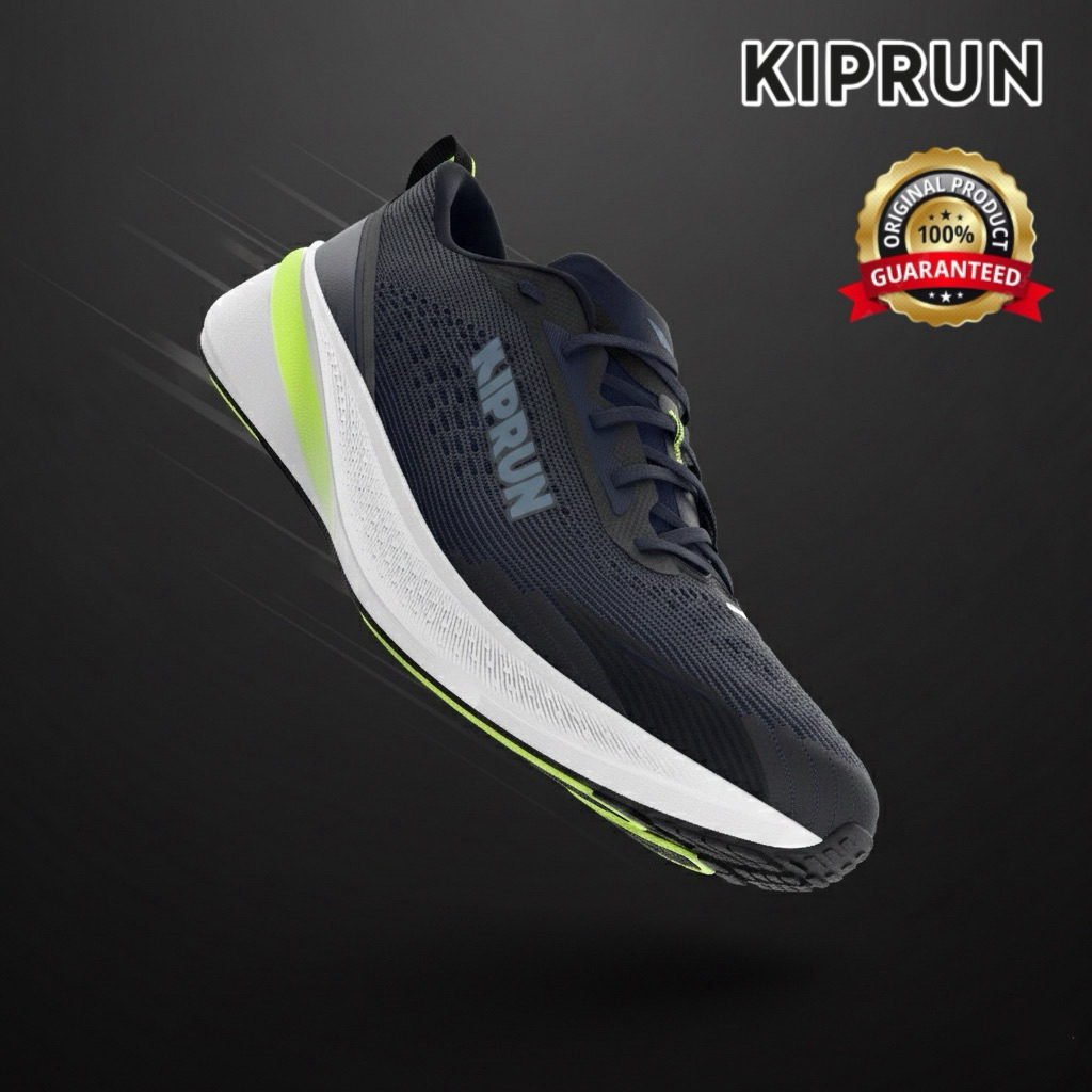 รองเท้าวิ่งสำหรับผู้ชาย “มีไซส์ 40-46” รุ่น Cushion 500 (สีกรมท่า/เหลือง) KIPRUN