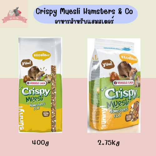 Versele-Laga อาหารสำหรับแฮมสเตอร์ (Crispy muesli hamster&Co)