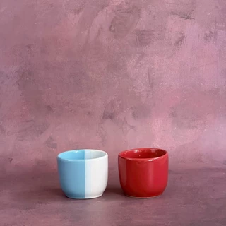 แก้วชา แก้วเซรามิค ความจุ 150 ml Mug Cup Without Handl - AT1CERAMIC