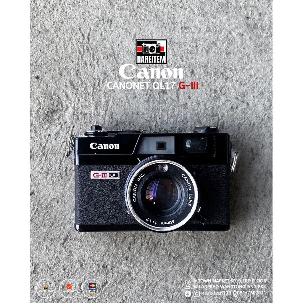 กล้องฟิล์ม Canon QL 17 Giii บอดี้ดำ