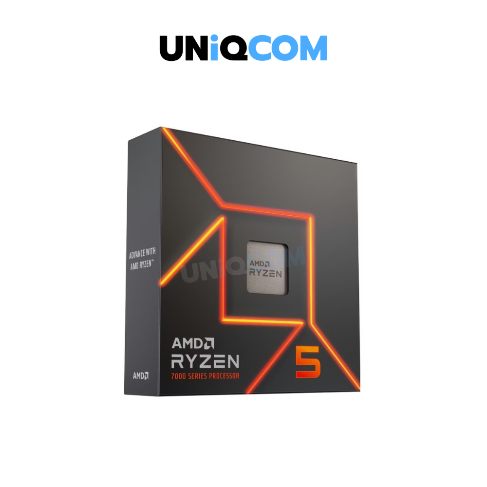 ซีพียู (cpu) UNIQCOM AMD AM5 RYZEN 5 7600X 4.7GHz 6C 12T