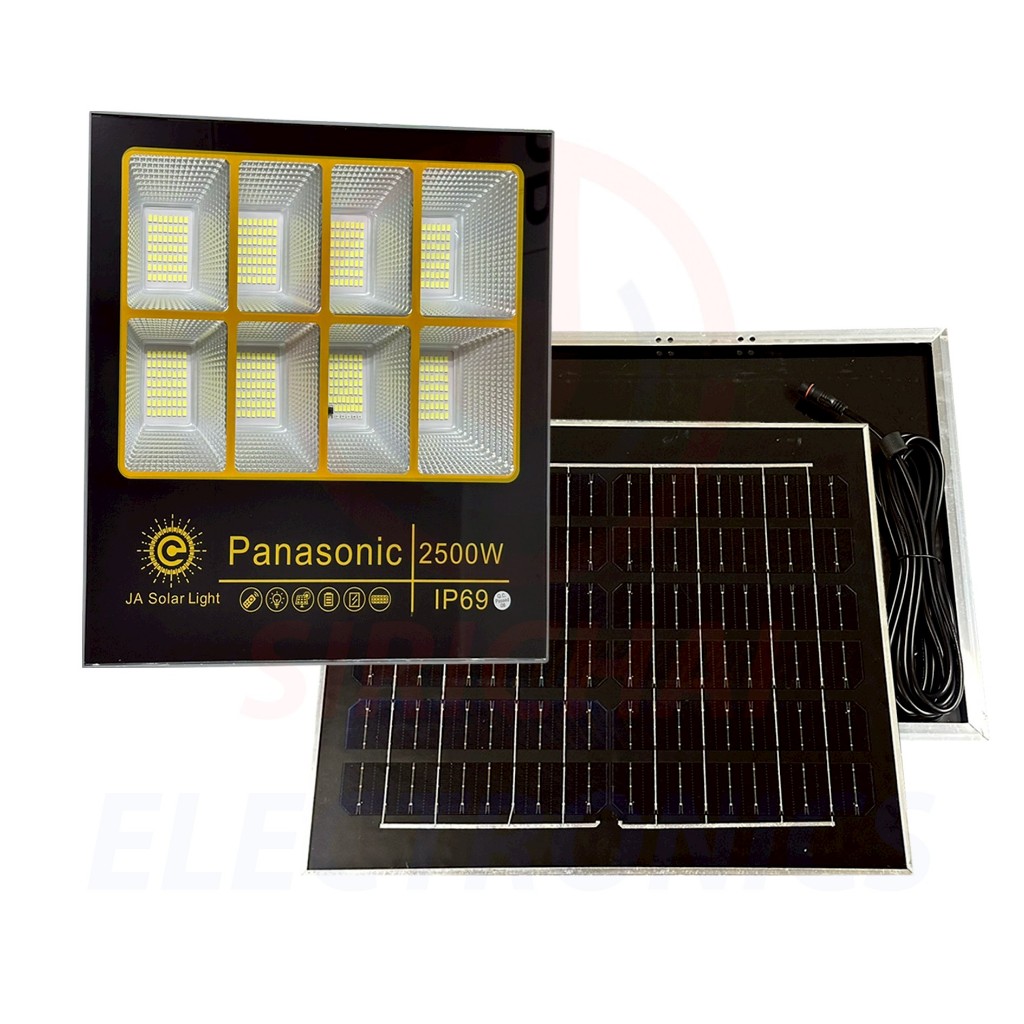 PANASONIC JA SOLAR LIGHT 2500w IP69 ไฟแอลอีดี สปอร์ตไลท์ โซลาร์เซลล์ สว่างมาก