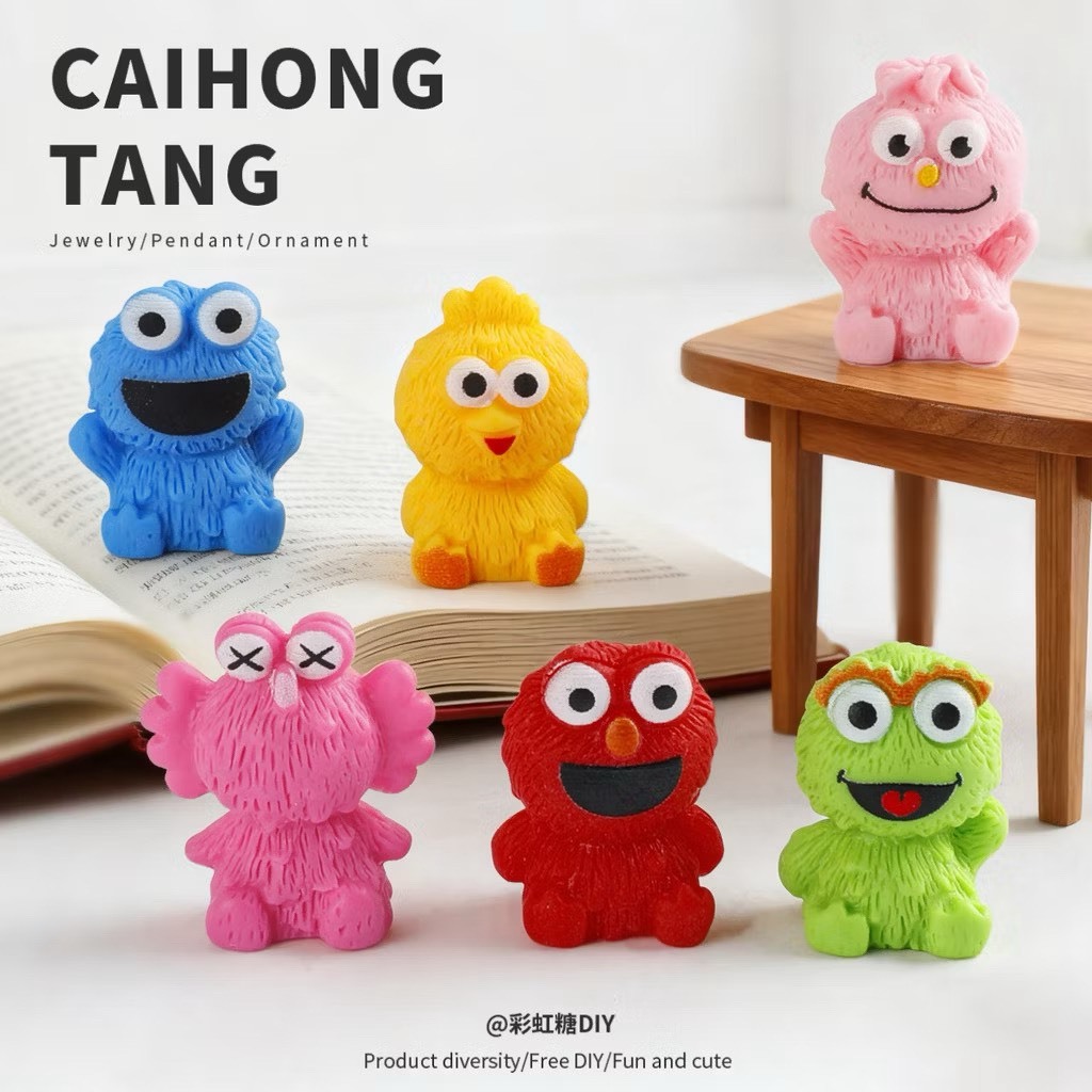 🧸พร้อมส่ง 🇹🇭 🧸น้องเอลโม่วิปครีม ตัวจิ๋วครบเซ็ต 6 ตัว Size S🌹Set 6 pcs.🌹 ❌ ไม่ใส่ซองสุ่ม❌