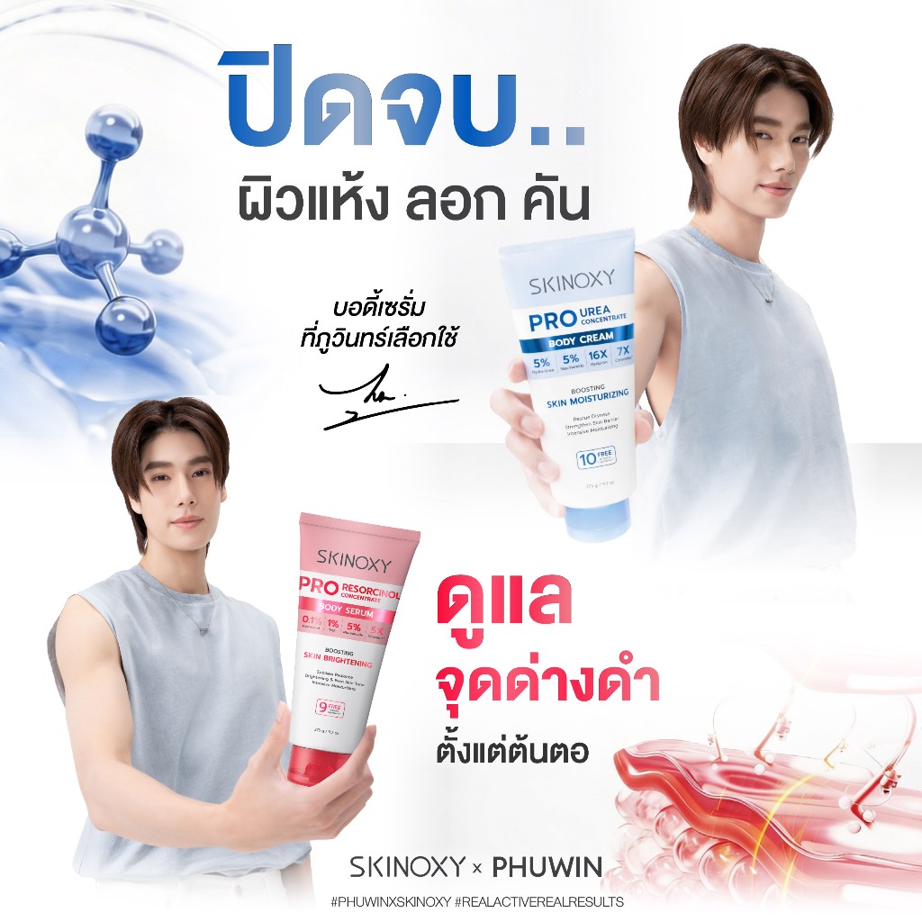 [สูตรใหม่!!] SKINOXY Pro Resorcinol & Pro Urea สกินอ๊อกซี่ โปร รีซอร์ซินอล และ โปร ยูเรีย ขนาด 275g (มีให้เลือก 2 สูตร)