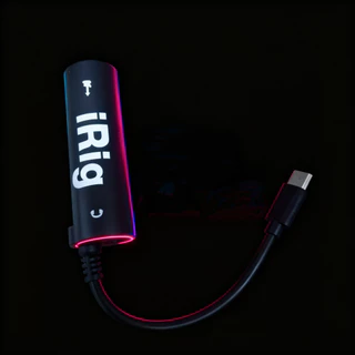 พร้อมส่ง iRig AmpliTube Effect Guitar อุปกรณ์เพิ่มเอฟเฟคเสียงต่อกีต้าร์ กับ iPhone Type-c black