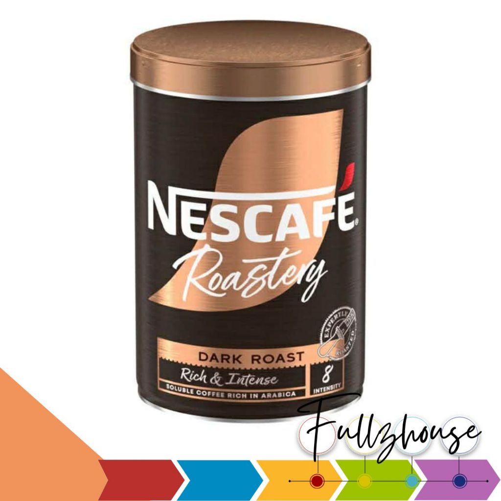 จัดส่งด่วน Nescafe Roastery Dark Roast Instant Coffee เนสกาแฟ โรสเตอรี่ ดาร์คโรส คั่วเข้ม 95g. นำเข้