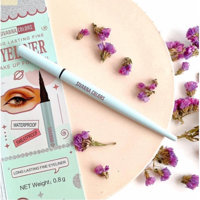 ES8016 Sivanna Colors Long Lasting Fine Eyeliner ซีเวนน่า คัลเลอร์ส ลอง ลาสติ้ง ไฟน์ อายไลเนอร์ 0.8 กรัม