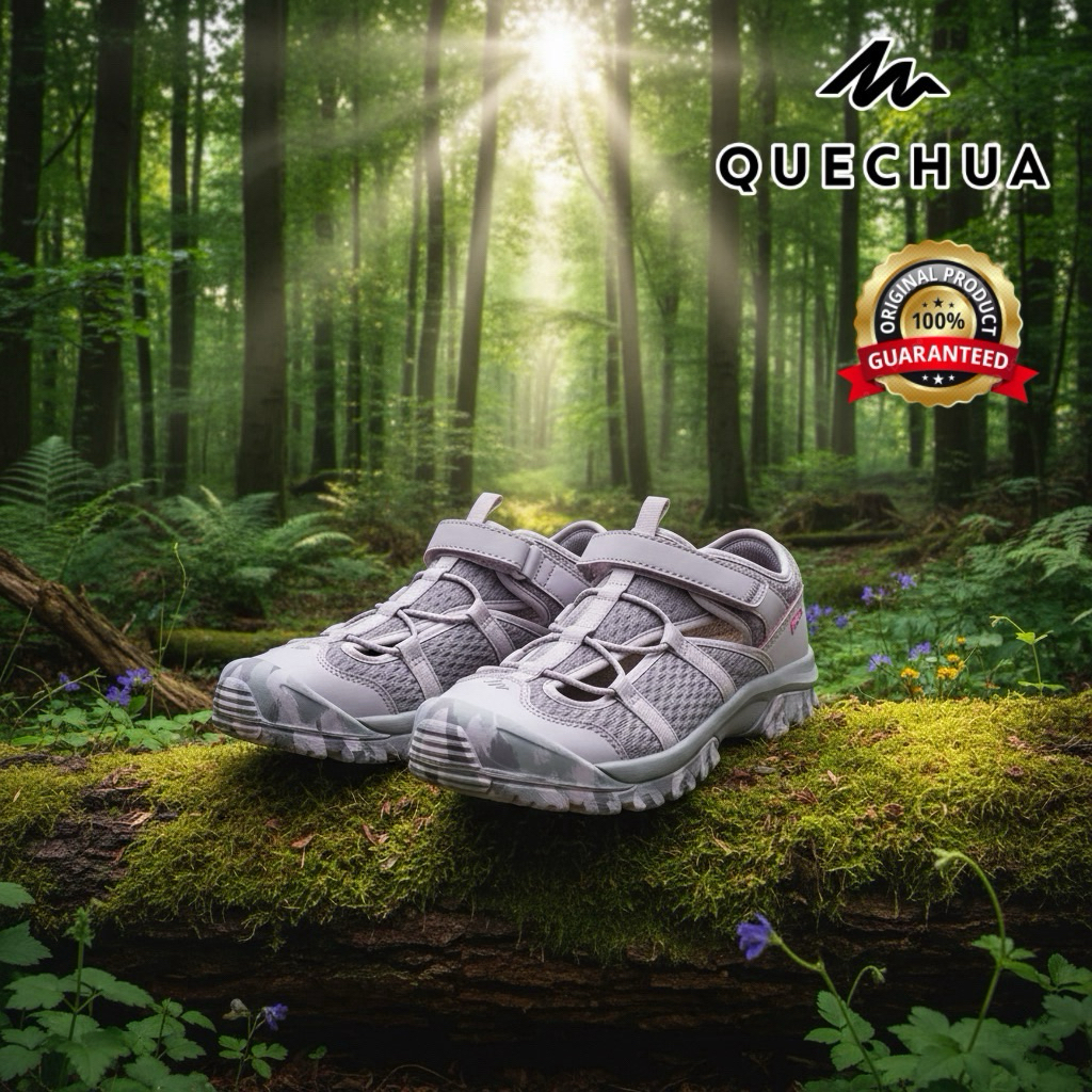 รองเท้าเดินป่ารัดส้นสำหรับเด็ก รุ่น MH150 (สีม่วง) QUECHUA
