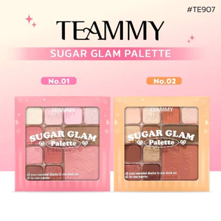 TE907 TEAMMY SUGAR GLAM PALETTE ชูการ์แกลม พาเลท กลิตเตอร์วิ้งค์ติดทน