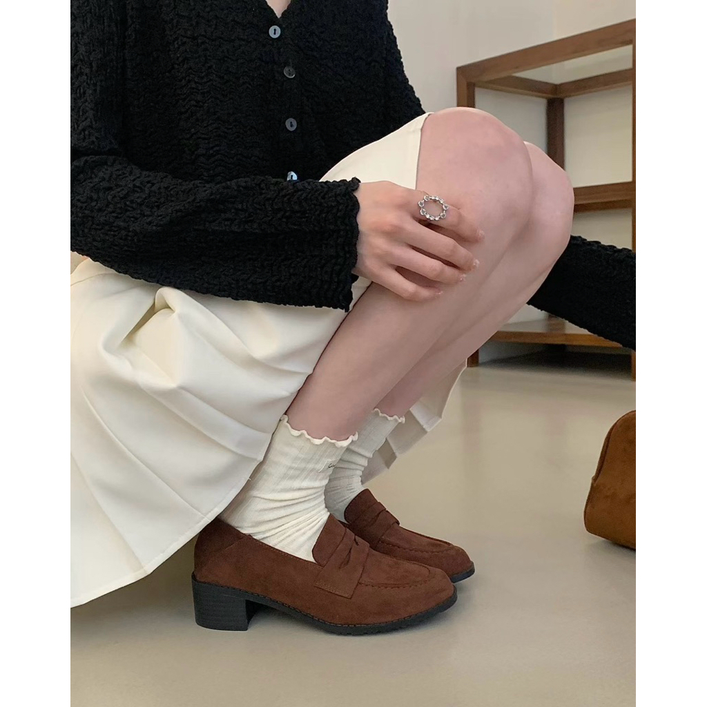 [พร้อมส่ง] WEAR.SOUL #S675-Essential Heel Loafers รองเท้าโลฟเฟอร์ ราคา ถูกที่สุด ดีลบีเคเค แกลเลอรีภาพที่ 7