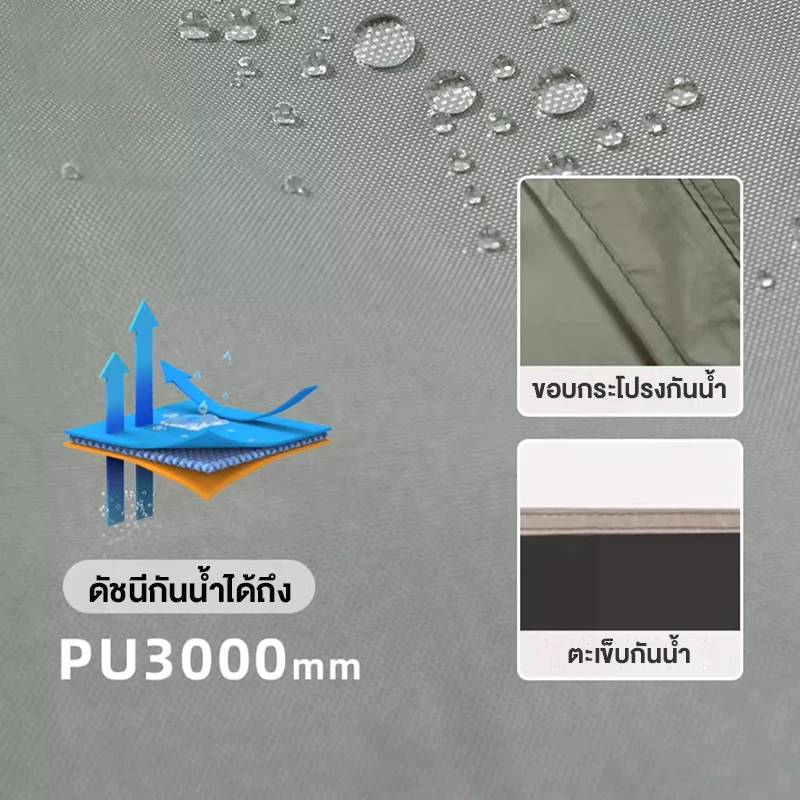 เต็นท์สนามกางอัตโนมัติ สำหรับ 3-4 คน พับได้กันฝน thumbnail 5