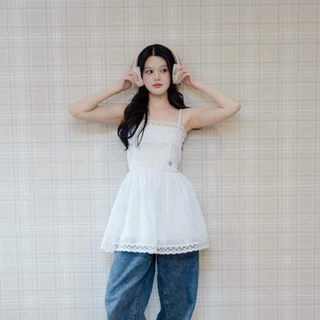 RIKA น้องโรเซ่ มินิเดรสสายเดี่ยวปรับสายได้