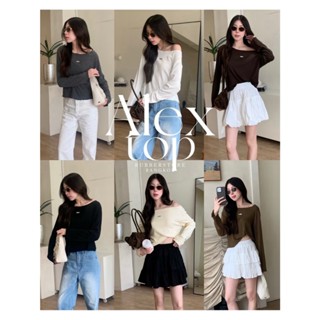 Alex top เสื้อแขนยาว คอปาด