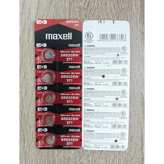 🔘 ถ่านนาฬิกา Maxell 371 SR920SW ของแท้ ถ่านกระดุม 1.55V 🔘