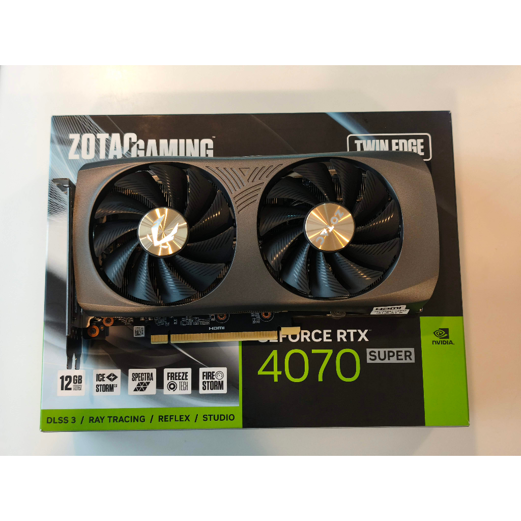RTX 4070 SUPER - ZOTAC GAMING TWIN EDGE OC 12GB GDDR6X การ์ดจอ มือสอง ครบกล่อง ประกันศูนย์ไทย
