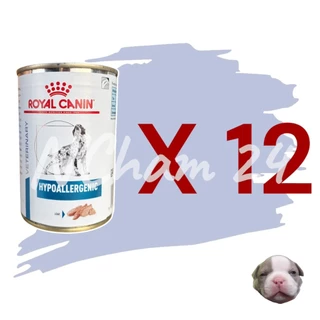 โปรดอ่านก่อนสั่ง Royal canin hypoallergenic 400g x 12 กระป๋อง โรยัลคานิน อาหารสุนัขแพ้อาหาร