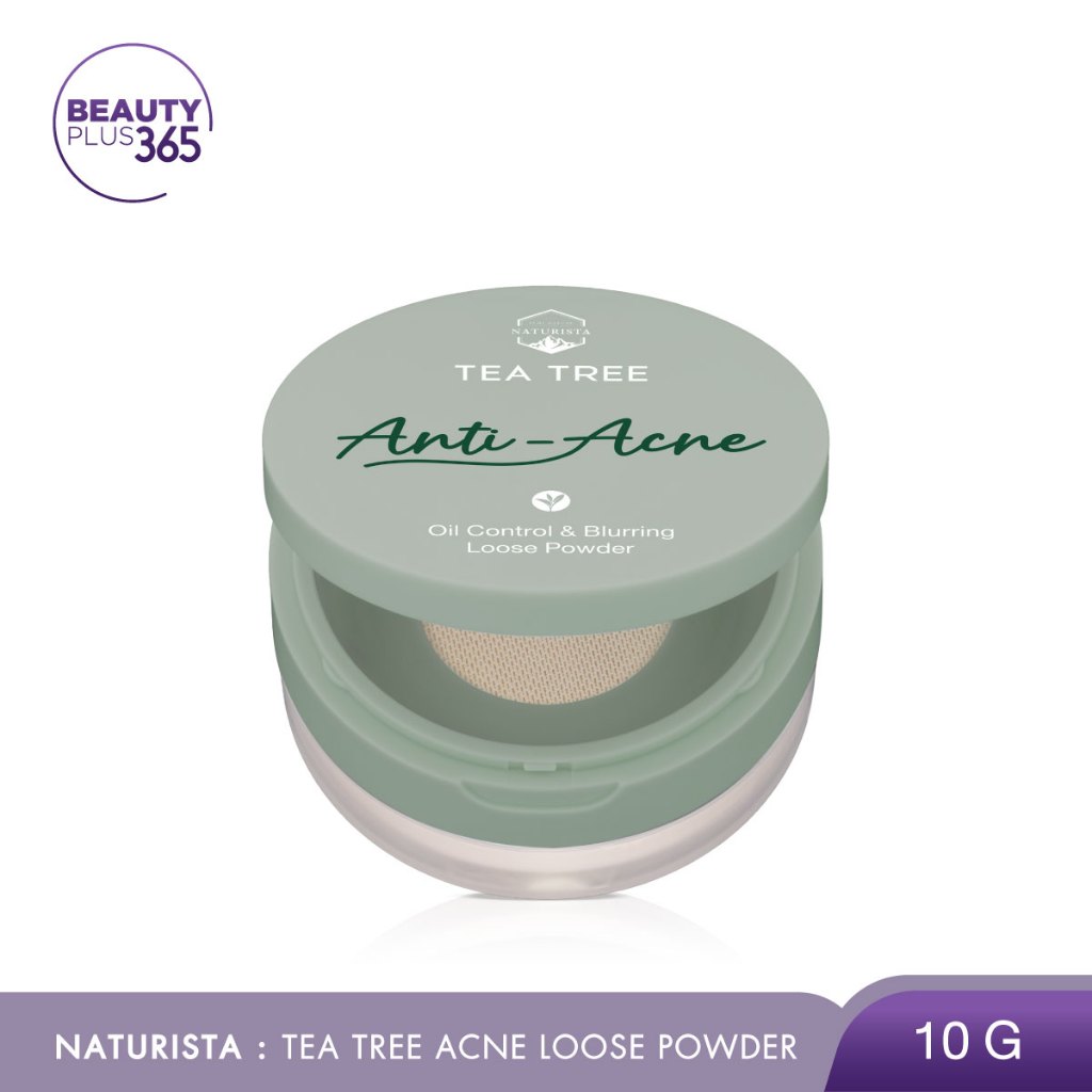 Naturista แป้งฝุ่น ฟิลเตอร์ คุมมัน สำหรับผิวเป็นสิวง่าย Tea Tree Oil Control & Blurring Loose Powder