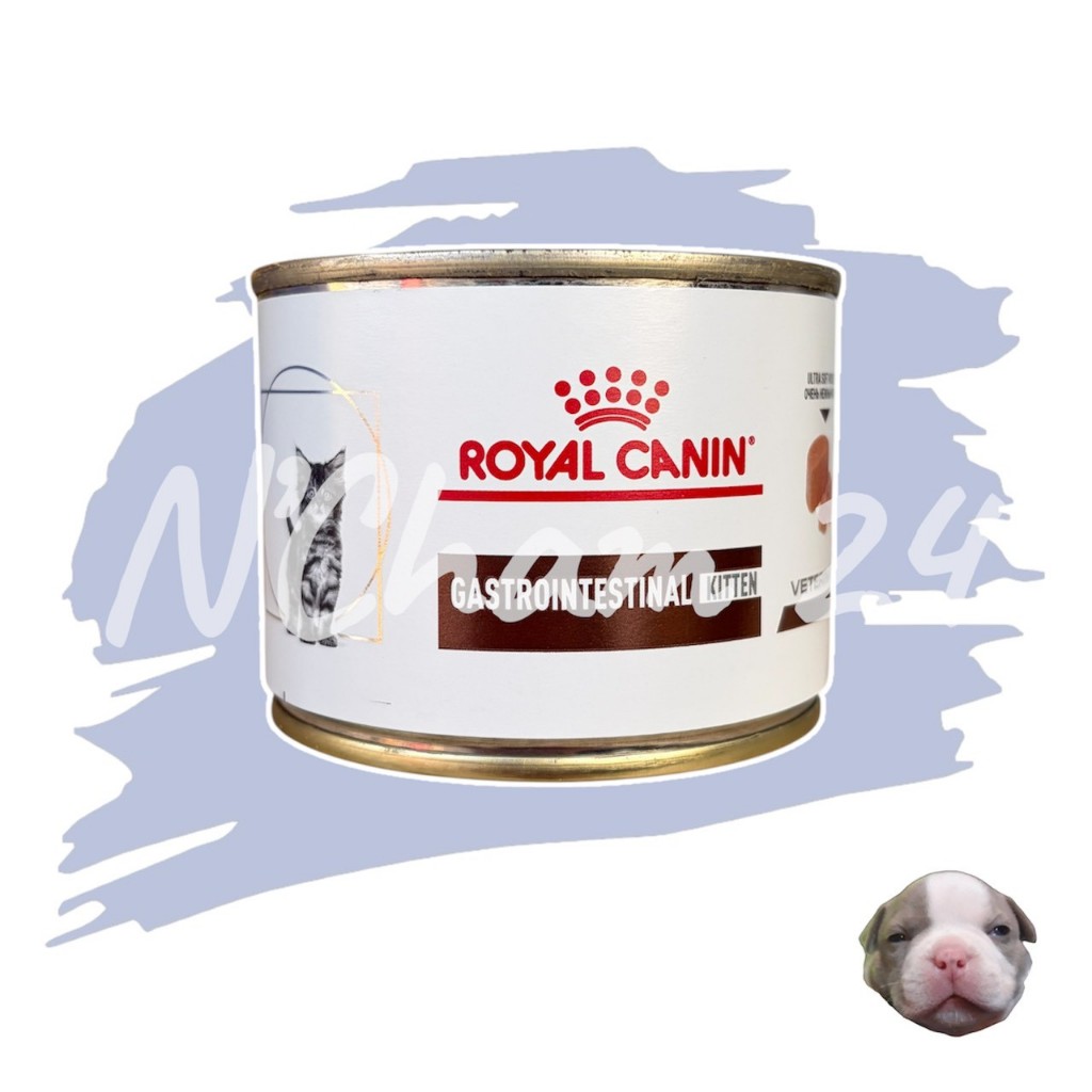 โปรดอ่านก่อนสั่ง Royal Canin Gastro intestinal Kitten 1 กระป๋อง อาหารเปียกลูกแมวท้องเสีย 195 g
