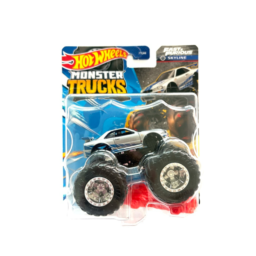 Hot Wheels | NISSAN SKYLINE GTR(R34) ~ MONSTER TRUCK |‼️ตัวแพคมีรอยยับ มุมยับ หูแขวนยับ ขอบแพคยับ แพคลายถลอก‼️