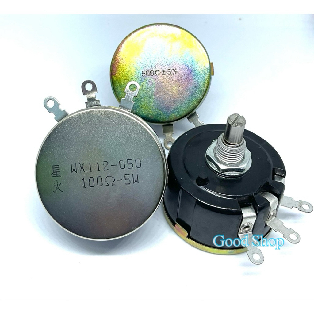 WX112(050) 1K/4.7K/5.1K/10K/22K/47K/100ohm/470ohm/500ohm VR วอลลุ่ม 5W บวกลบ 5% สินค้าพร้อมส่ง ออกบิ