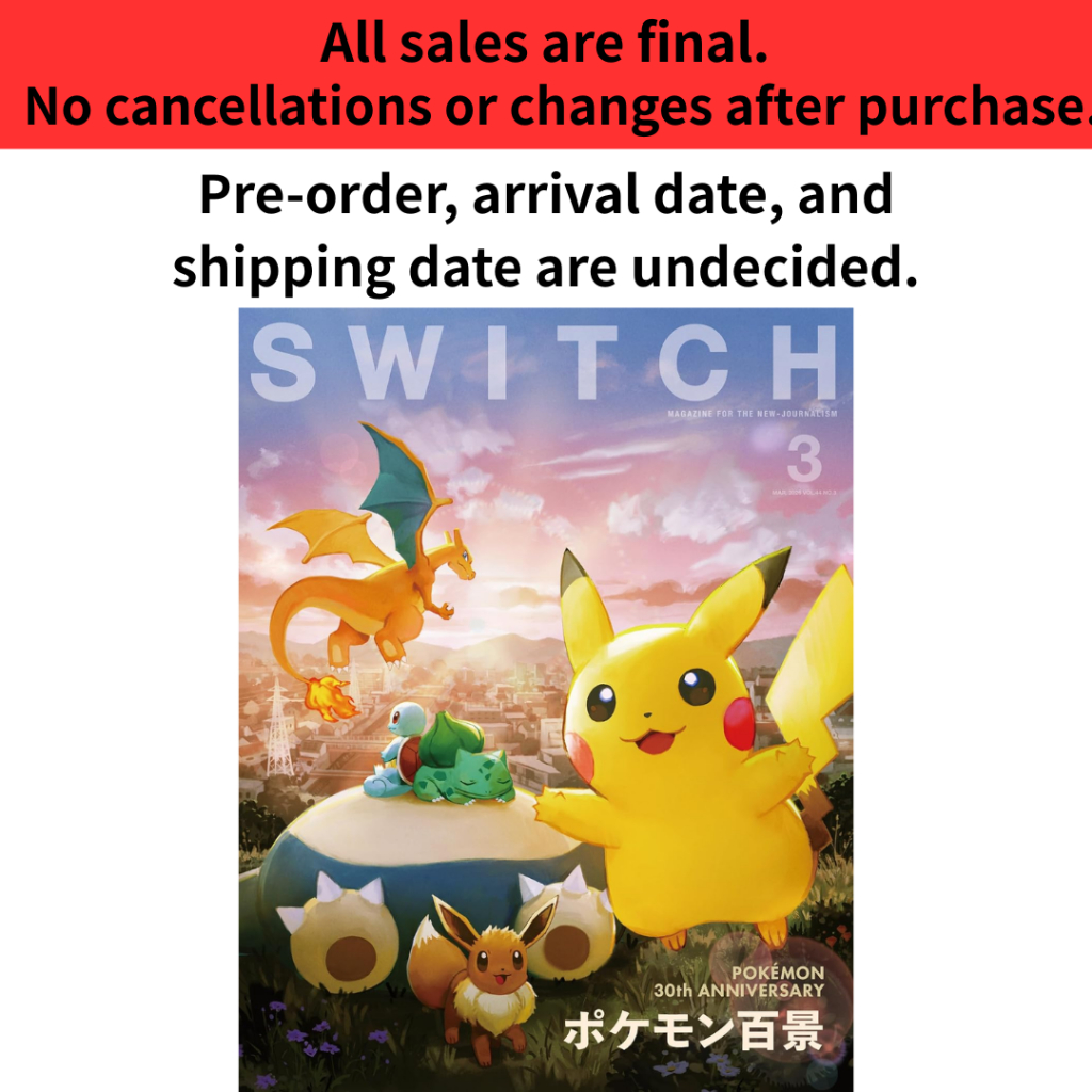 Brand-New SWITCH Vol.44 No.3 Pokémon 100 Views Special Feature Magazine Japan Japanese Culture & Ent