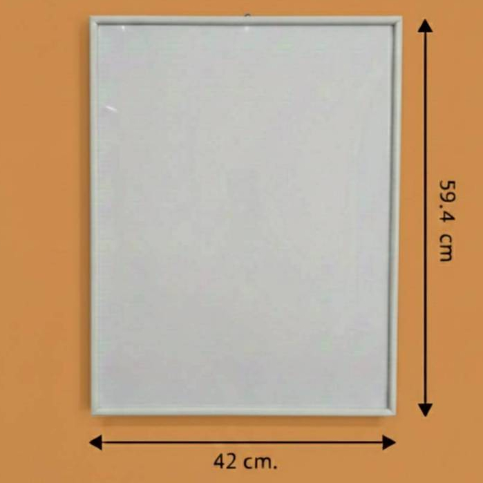กรอบรูปสีขาว59.4x42cm.กรอบรูป59.4x42cm.สีขาว กรอบรูปติดผนัง สไตล์เกาหลี ติดได้ทั้งแนวตั้งและแนวนอน