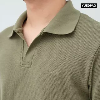 Yuedpao Polo Waffle 2026 ผ้าหนาทรงสวย ยับยากรีดง่าย เสื้อยืดเปล่า เสื้อโปโล 8 สี