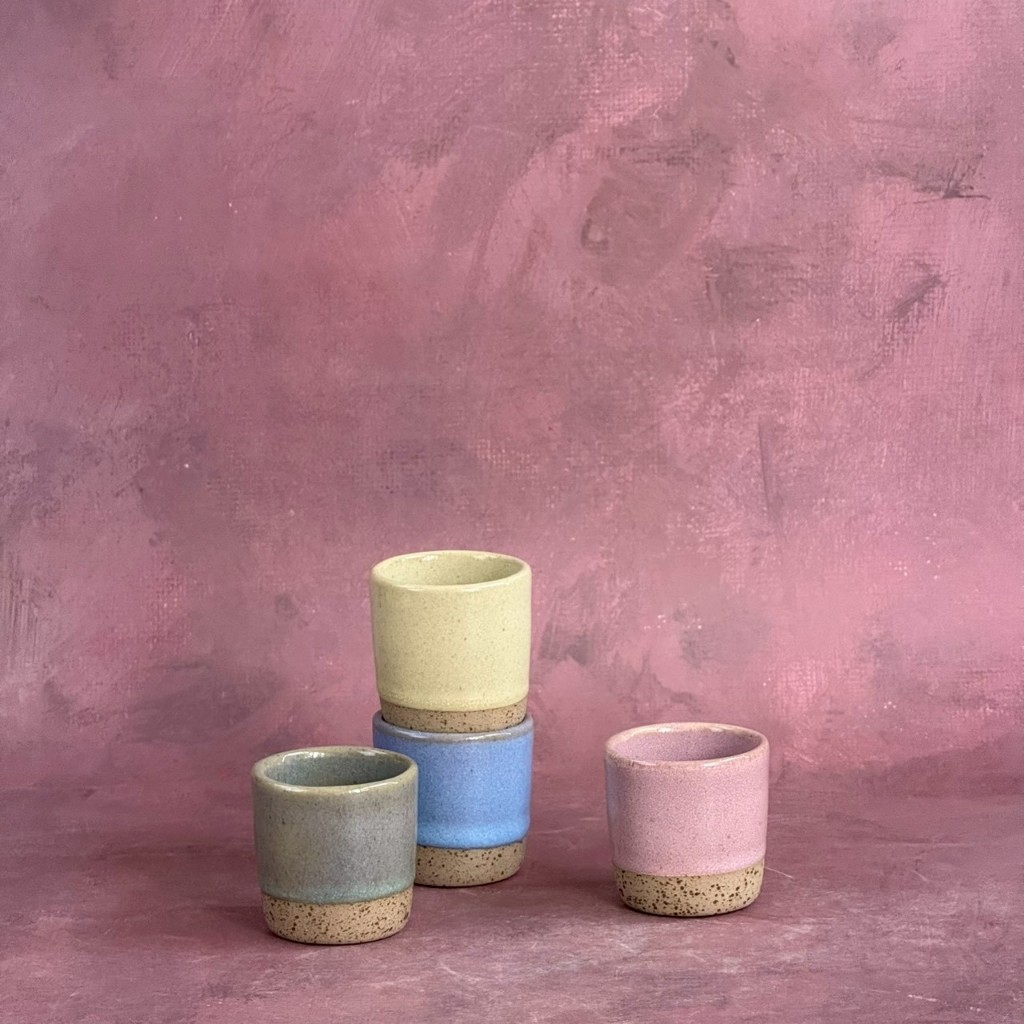 แก้วช็อต แก้วเป๊ก แก้วเหล้าป็อก แก้วเซรามิค ความจุ 50 ml ดีสวยๆ ดีไซน์สวยๆ - ATCERAMIC