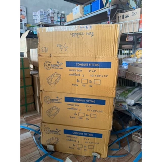 แฮนดี้บ๊อกซ์ตื้น บ็อกฝังเหล็ก (2x4,4x4) แบบตื้น (ยกลัง100ใบ)