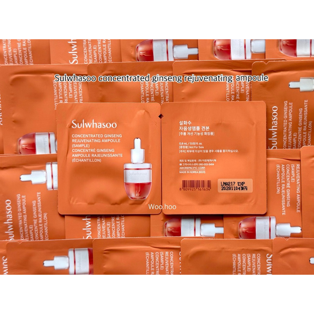 💕(Ampoule บำรุงผิวหน้า)(ขนาด 0.8ml) Concentrated ginseng rejuvenating ampoule