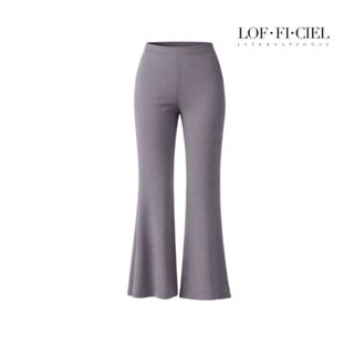 LOFFICIEL กางเกงขายาว ขาบาน สีเทา FQ1AGY