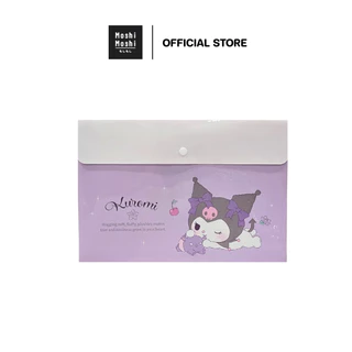 Moshi Moshi แฟ้ม แฟ้มใส่เอกสาร แฟ้มกระดุมขยายก้น A4 ลาย Kuromi ลิขสิทธิ์แท้จากค่าย Sanrio รุ่น 6100007103-7104