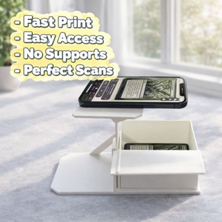 Card scanner stand แท่นสแกนการ์ด ที่วางโทรศัพท์พร้อมกล่องการ…