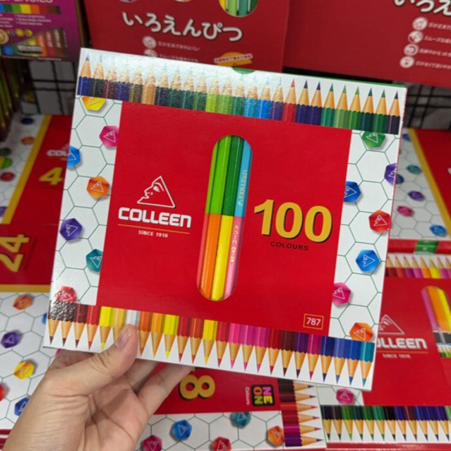 Colleen สีไม้คอลลีน 100สี ชนิด2 หัว #colleen #คอลลีน #คอลลีน100สี