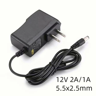 Adapter 12V 2A 2000 mAh สำหรับกล้องวงจรปิด หัว 5.5 x 2.5MM รองรับทุกยี่ห้อ ป้องกันลัดวงจรและแรงดันไฟเกิน