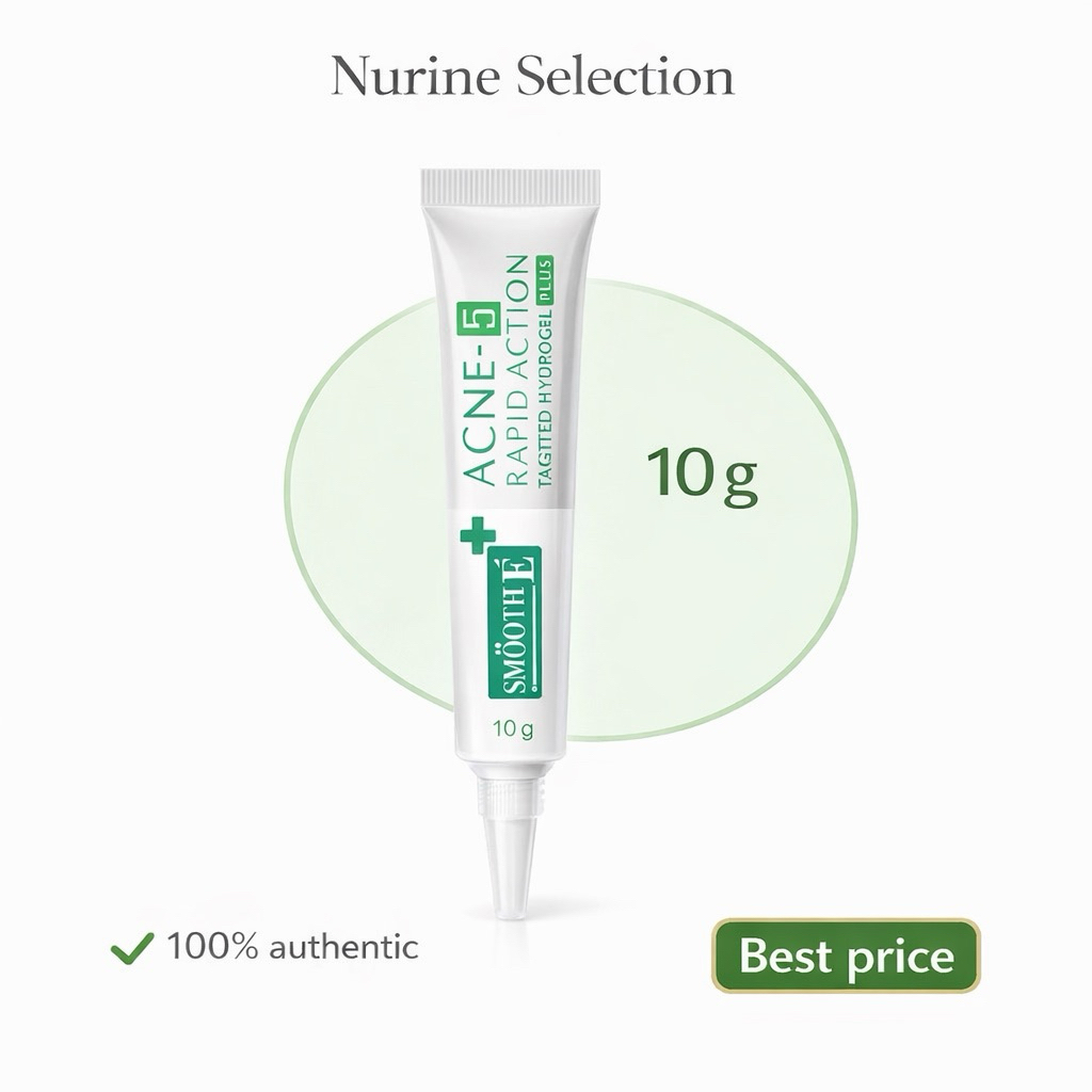 [10g.] Smooth E Acne-5 Rapid Action Plus เจลแต้มสิว สูตรเข้มข้น ลดการอักเสบ สิวฟีบไว ไม่ทิ้งรอย