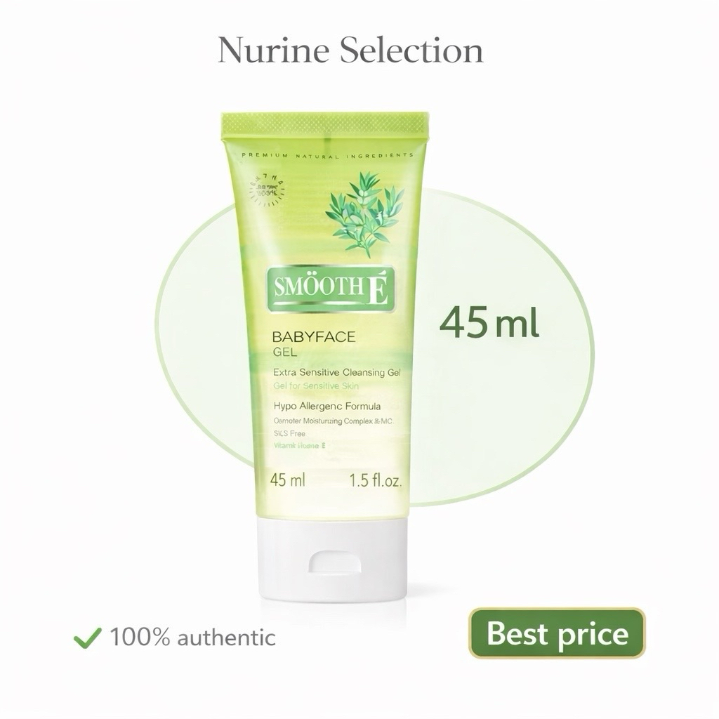 [45ml.] Smooth E Babyface Gel เจลล้างหน้าสูตรไม่มีฟอง ลดสิว ลดริ้วรอย สำหรับผิวแพ้ง่าย