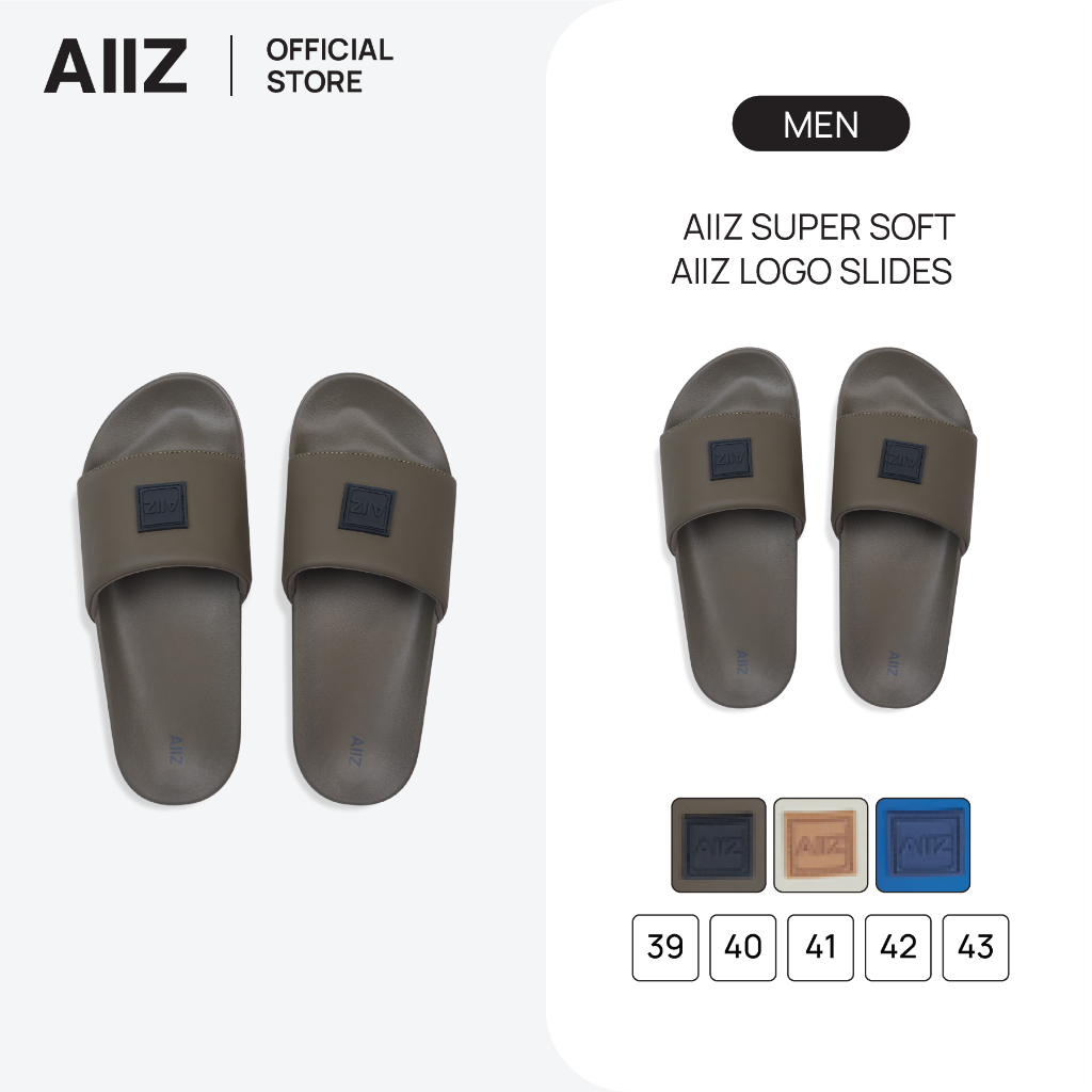 AIIZ รองเท้าแตะแบบสวม นุ่มพิเศษ