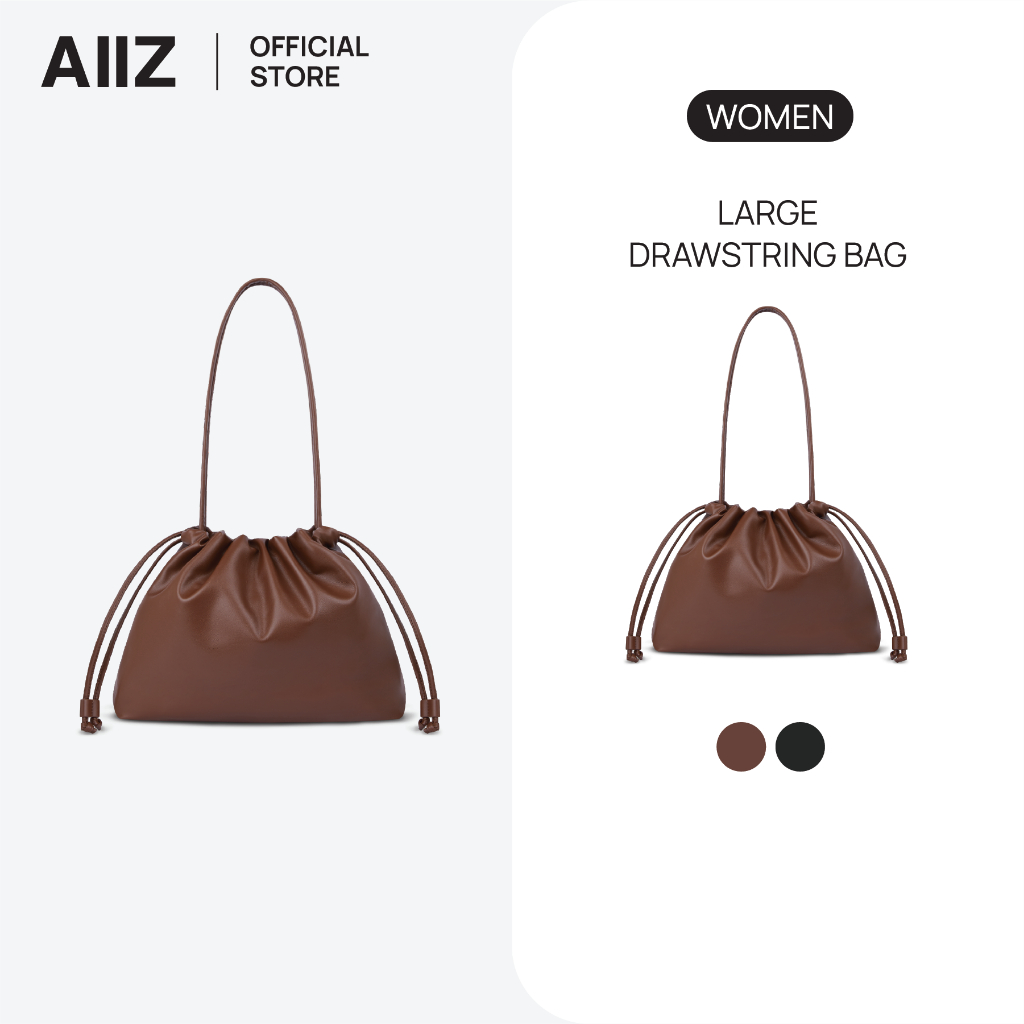 AIIZ กระเป๋าเชือกรูดใบใหญ่