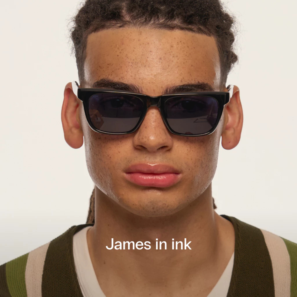 Sunnies Studios نظارة شمسية James مربعة للجنسين — صورة 3