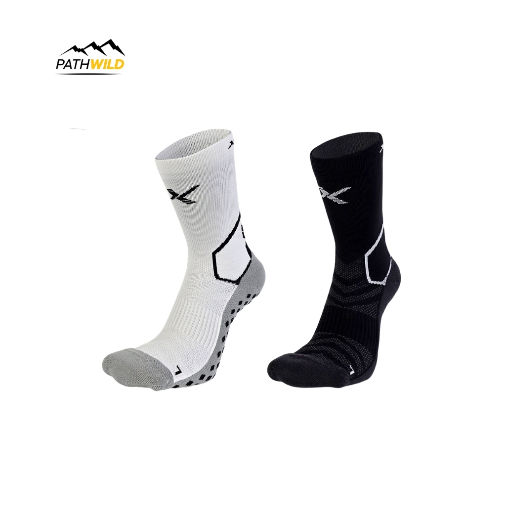 Xzelix X-Pro GRIP Socks ถุงเท้ากีฬากันลื่นครึ่งแข้ง กระชับ ระบายเหงื่อเร็ว ใส่สบาย