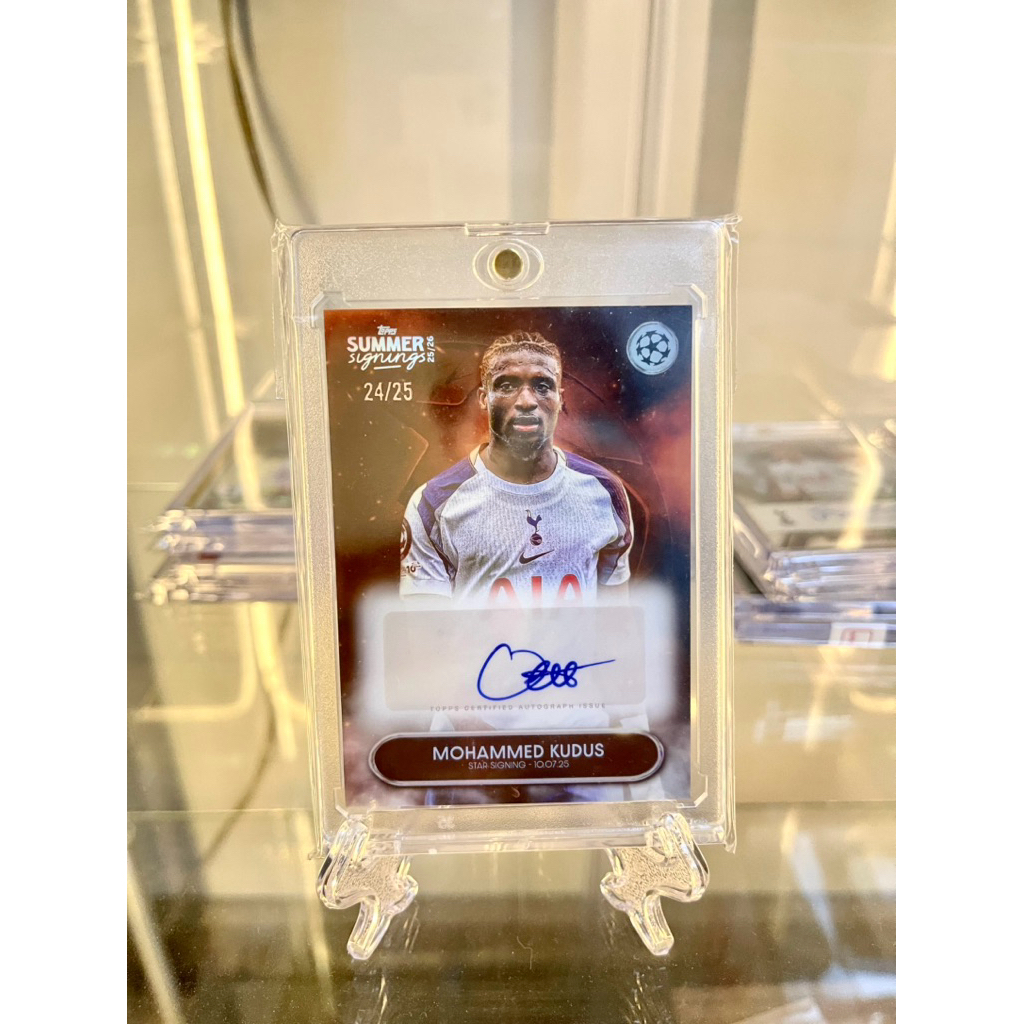 Topps 2025 Mohammed Kudus รัน /25 Tottenham hotspur