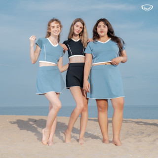 GRAND SPORT ชุดว่ายน้ำหญิงแขนสั้น 2 ท่อน รหัส : 342749